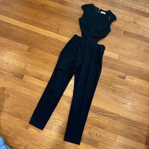 Black jumpsuit with cutouts - MED